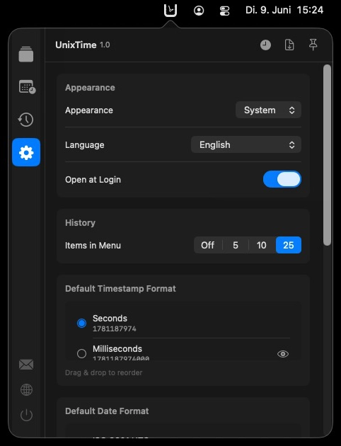Settings